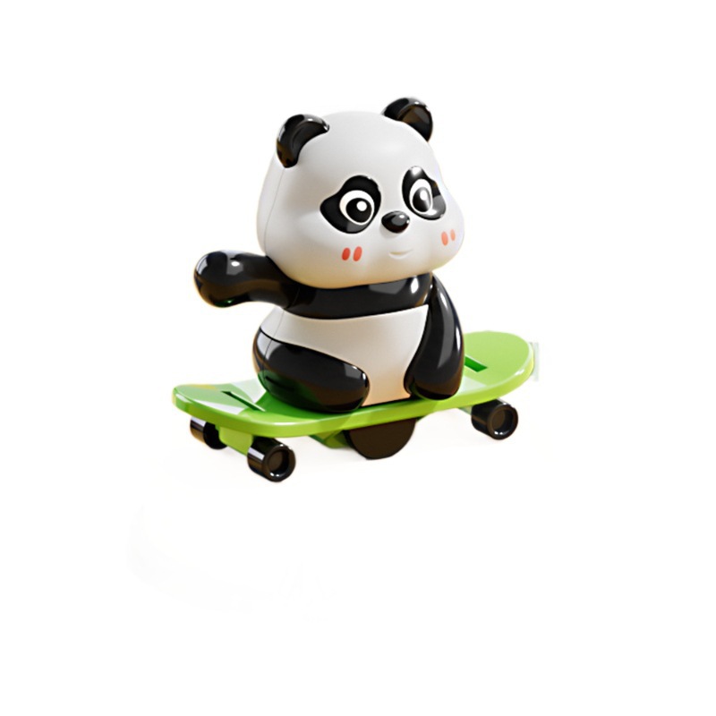 Tiktok Popular Sports Panda Wind-Up Toy Cartoon Panda Boys Girls Children's Birthday Gift Wholesale