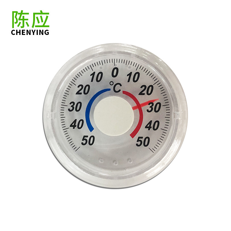 Chen Ying 207 round window thermometer measuring indoor and outdoor metal pointer thermometer wholesale