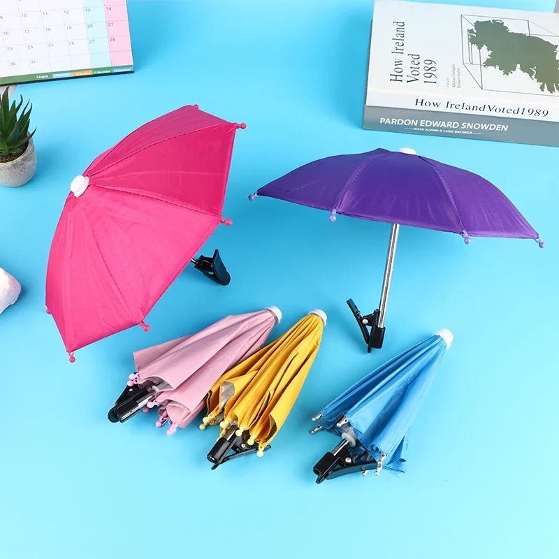 Mobile phone holder sunscreen sunshade small umbrella with fixed accessories outdoor mobile phone rainproof sunshade small umbrella
