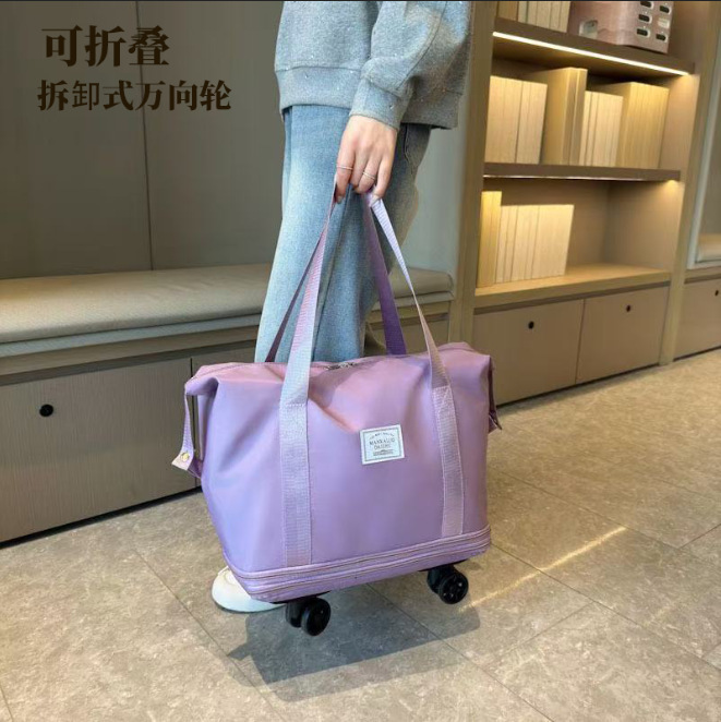 2025 travel bag large capacity universal wheel business waiting for production storage bag waterproof dry and wet separation expandable luggage bag
