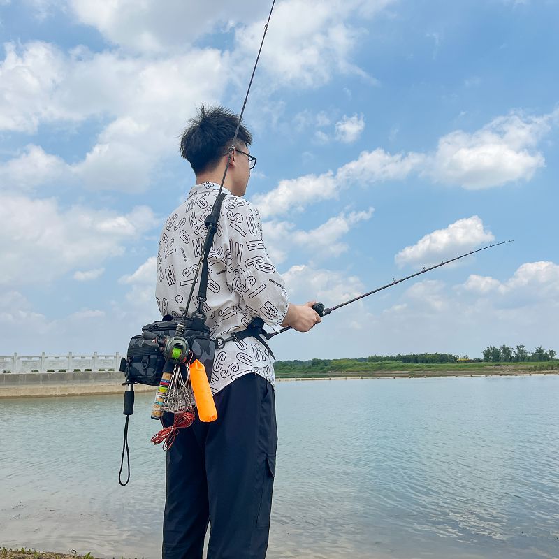 Manufacturer Outdoor Multi-Functional Pole Lure Bag Large Capacity Waist Bag Fishing Rod Bag Fishing Bag Wholesale Fishing Gear Storage Bag
