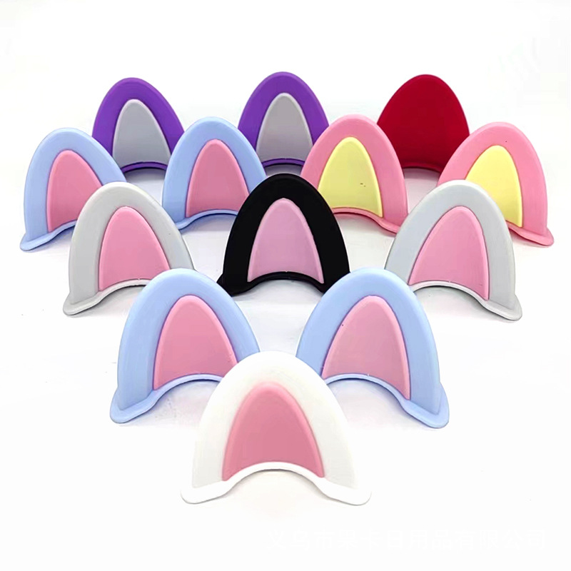 Motorcycle electric car helmet decoration cat ears helmet decoration helmet decoration helmet decoration helmet free stickers