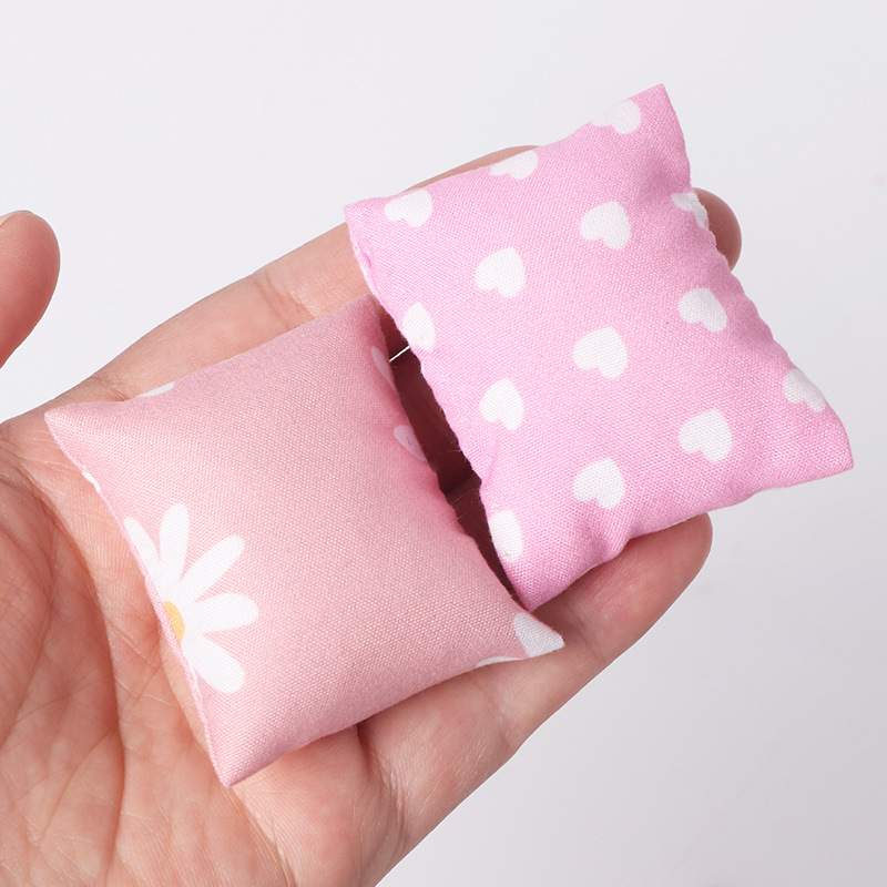 Wooden Play House Children's Mini Princess Bed Doll Bed Quilt Role Play Simulation Home Toy Quilt