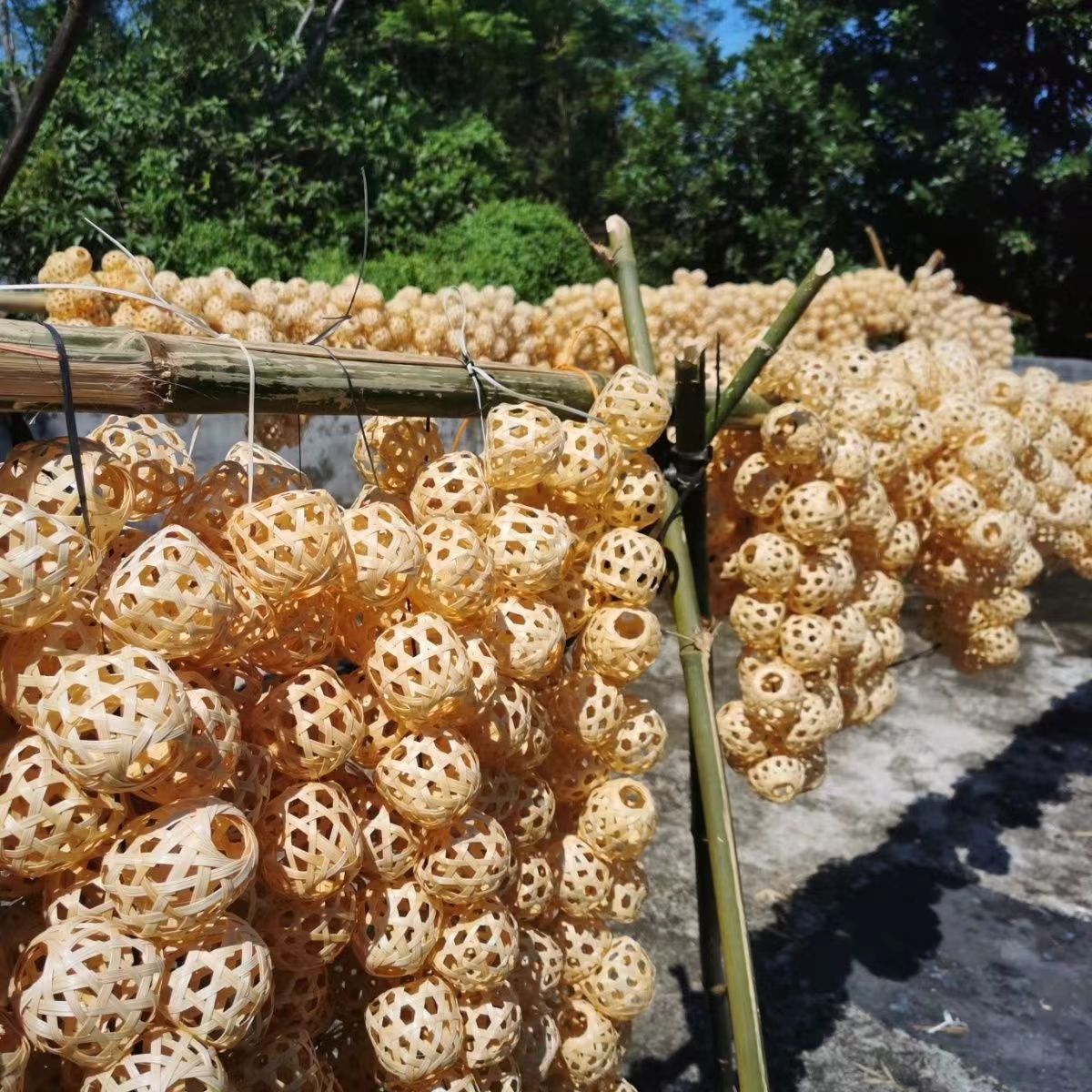Оптовая ручная работа из бамбука, маленький плетёный фонарь, куриная клетка Чаошан, онлайн-знаменитость, новогодние DIY украшения