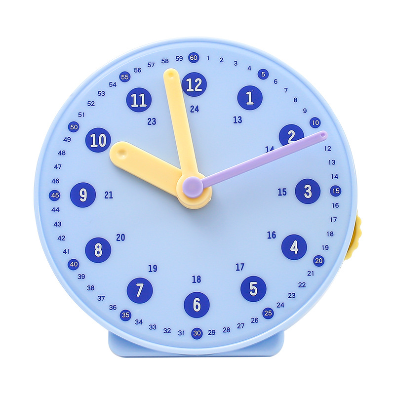 Watch model children's Montessori mathematics clock cognitive teaching aids primary school students first grade learning cognitive time