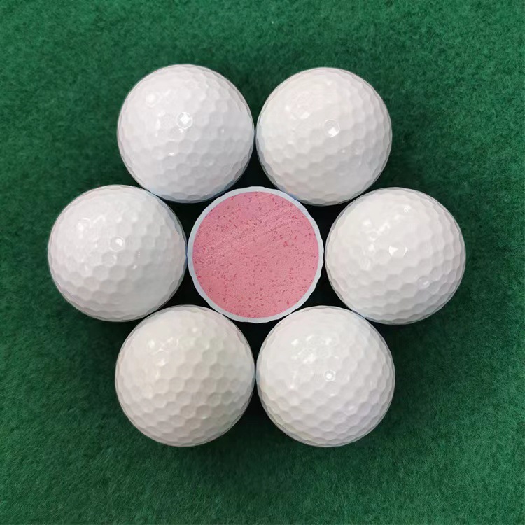 Factory Direct hair golf color double layer practice ball gift ball luminous ball golf balls