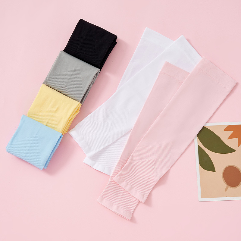 Children's Ice Sleeves Summer Outdoor Sun Protection Male and Female Students Cooling Anti-Uv Breathable Thin Sleeves Baby Ice Sleeves