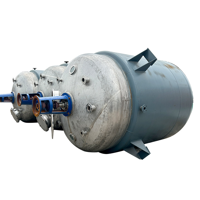 Supply inner coil stainless steel reaction kettle chemical food liquid vacuum seal electric heating stirring reaction equipment