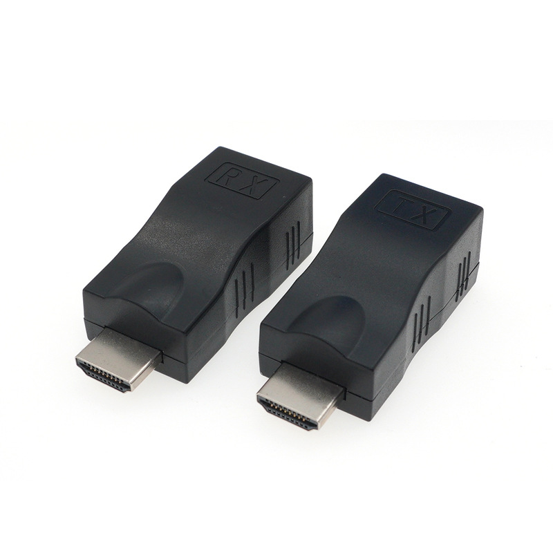 HDMI Extender 30m Single Network Cable to HDMI High Definition HDMI to Rj45 Signal Amplification Transmitter 4K Wireless