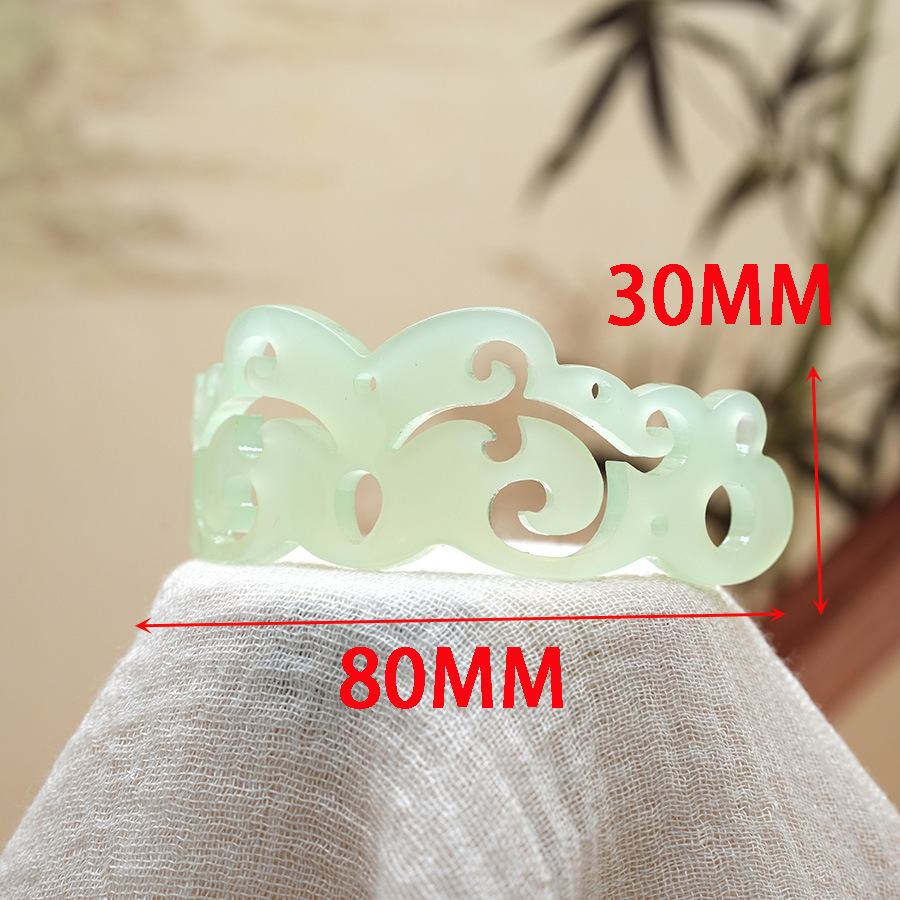 Antique Hair Crown Hairpin Hanfu Temperament Acetic Acid Hair Accessories suit Combination Warring States Period Hairpin Men's Headrest