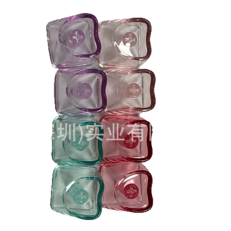 Pc Heart-Shaped Transparent Colorful Personalized Keycap 1U Suitable for Magnetic Axis Keyboard Cap Custom Silk Screen Logo Pattern