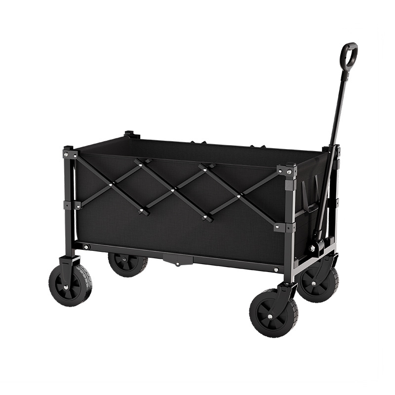 A Multi-Functional Hand-Pulled Cart for Camping, Picnic, Outdoor Travel, Foldable and Detachable, Suitable for Setting up Stalls