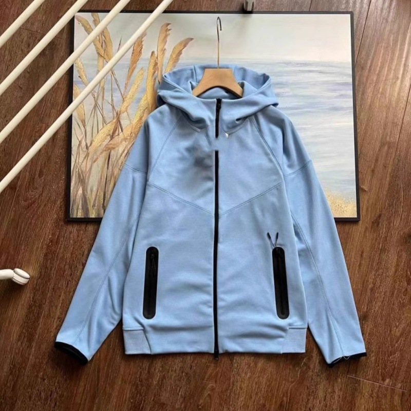 Jacket Spring Autumn Winter New Loose Training Windproof Hooded Knitted Sports Jacket Zipper Cardigan 24130