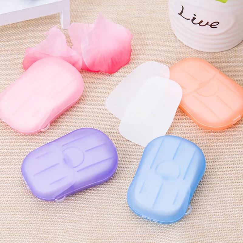 Disposable soap piece hand washing paper piece portable sterilization soap piece children student travel portable hand washing soap piece