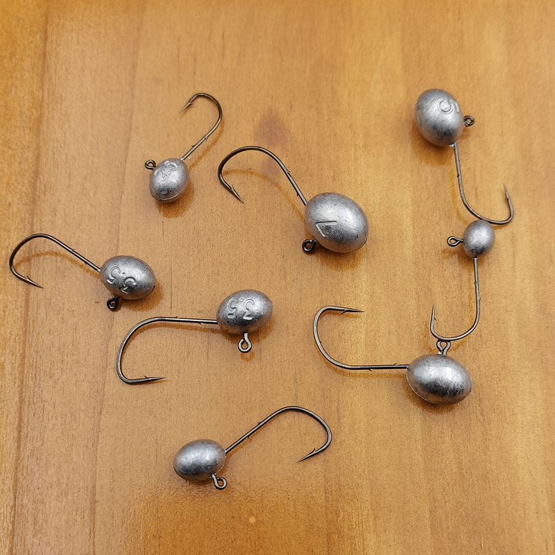 Lead Head Hook for Fishing, Micro Lure, Reinforced Soft Bait, Mousse for Fishing Mandarin Fish, Bass, and Perch