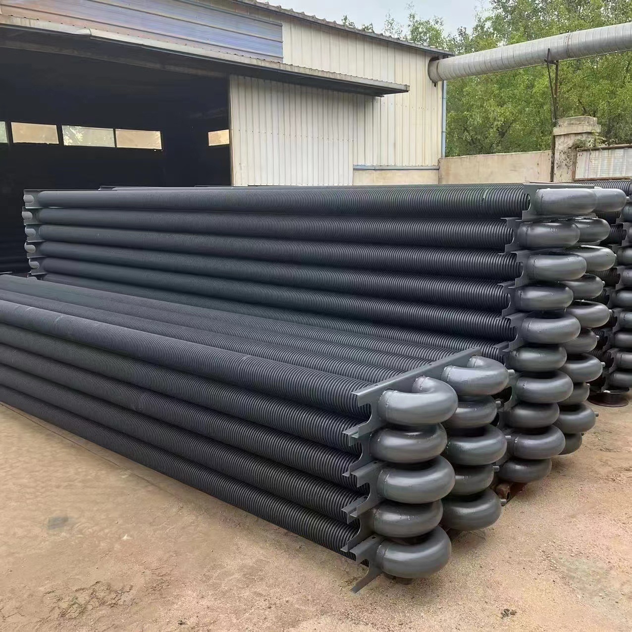 Industrial Finned Tube Radiator Heat Exchanger Light Row Pipe Radiator Flue Gas Waste Heat Recovery Boiler Energy Saver Project