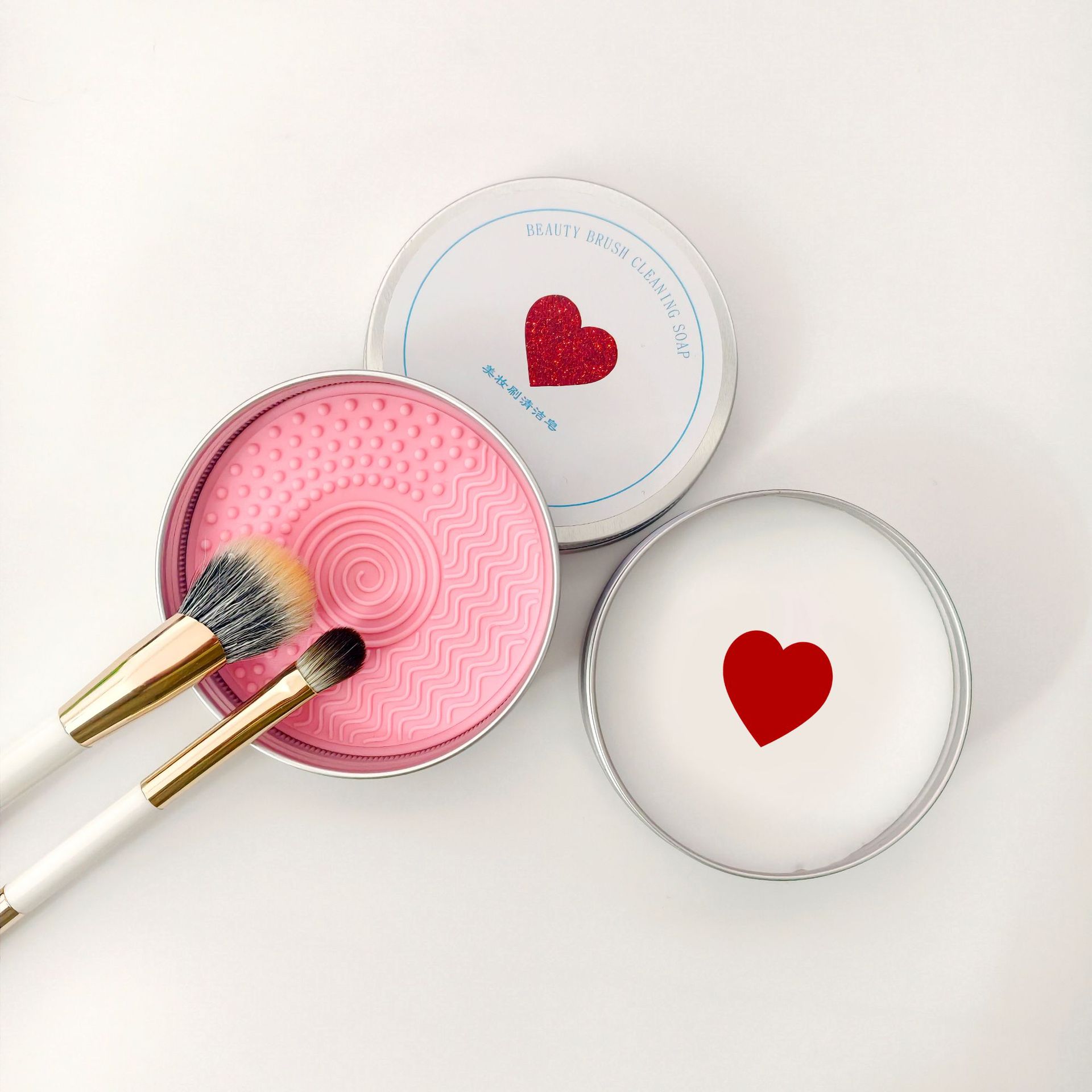 Foreign trade makeup brush cleaning soap beauty makeup tools cleaning soap powder puff cleaning artifact washing soap wholesale