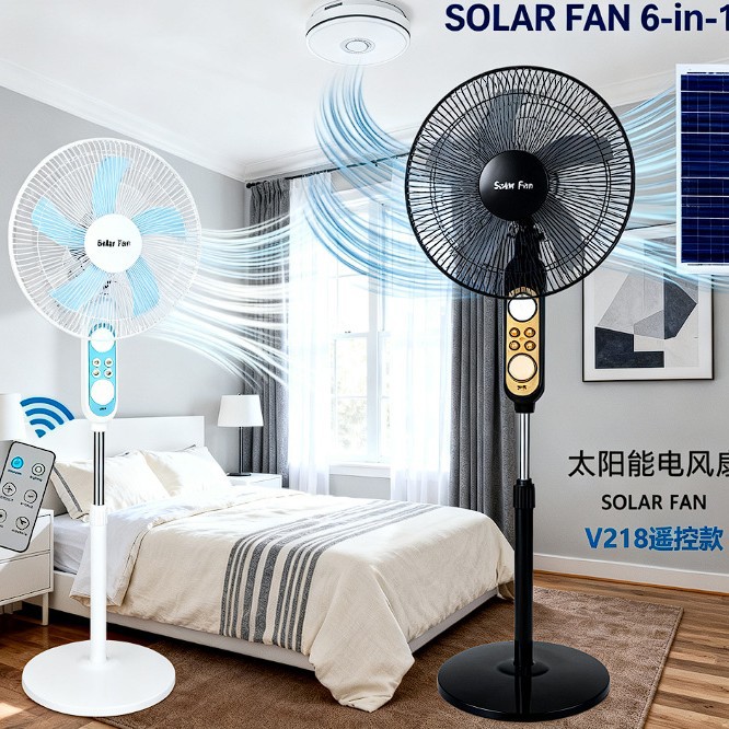Кросс-граница солнечный вентилятор, перезаряжаемый, мобильный телефон, для улицы, дома, тихий, вертикальный, с сильным ветром, эксклюзивная поставка внешней торговли