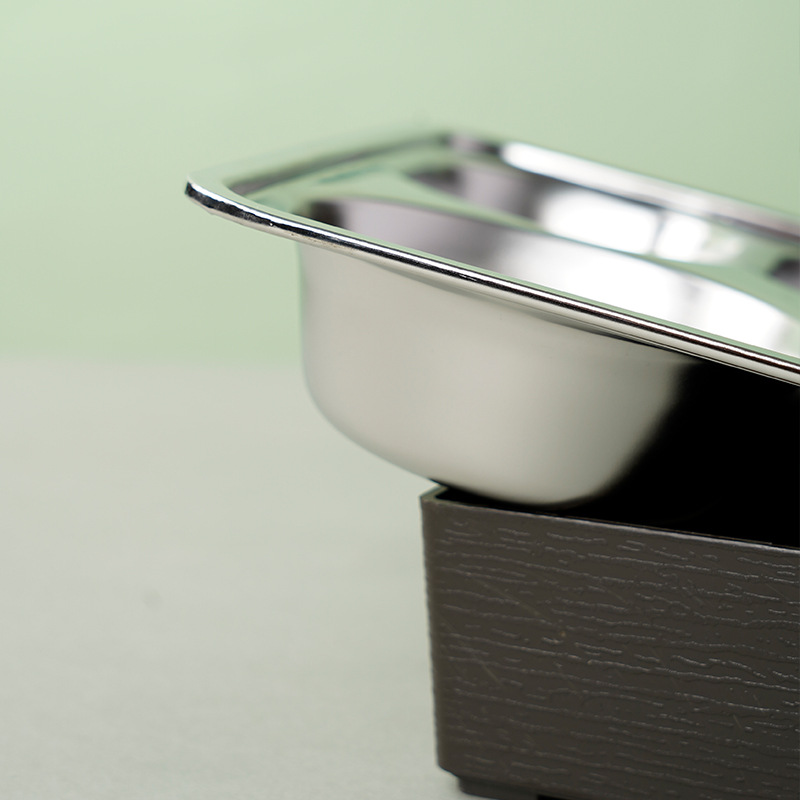 Vip Reception Hospital Beauty Club Special Lunch Box Japanese Style 304 Stainless Steel Compartment Classy Lunch Box Plate Commercial