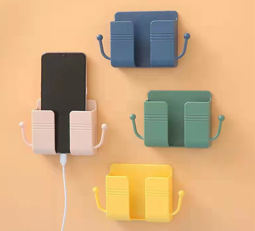 Настенный крючок для хранения пульта от телевизора и кондиционера, настенная полка для зарядки мобильного телефона