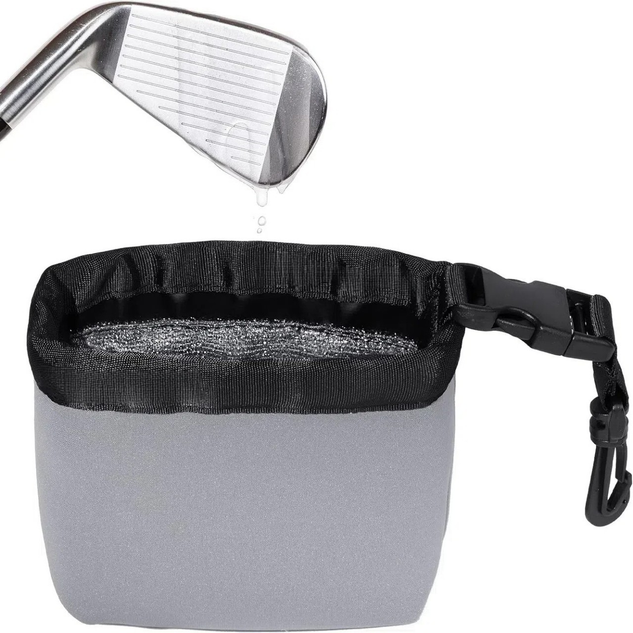 Golf Cleaning Bag Portable Golf Ball Cleaning Bag Golf Club Wipe Packaging Water Cleaner