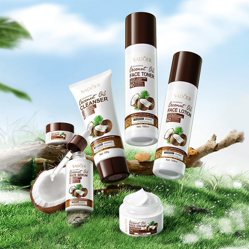 Cross-Border Trade Sadoer Coconut Moisturizing Hair Mask Deep Cleansing and Smoothing Hair Shampoo Shower Gel Care