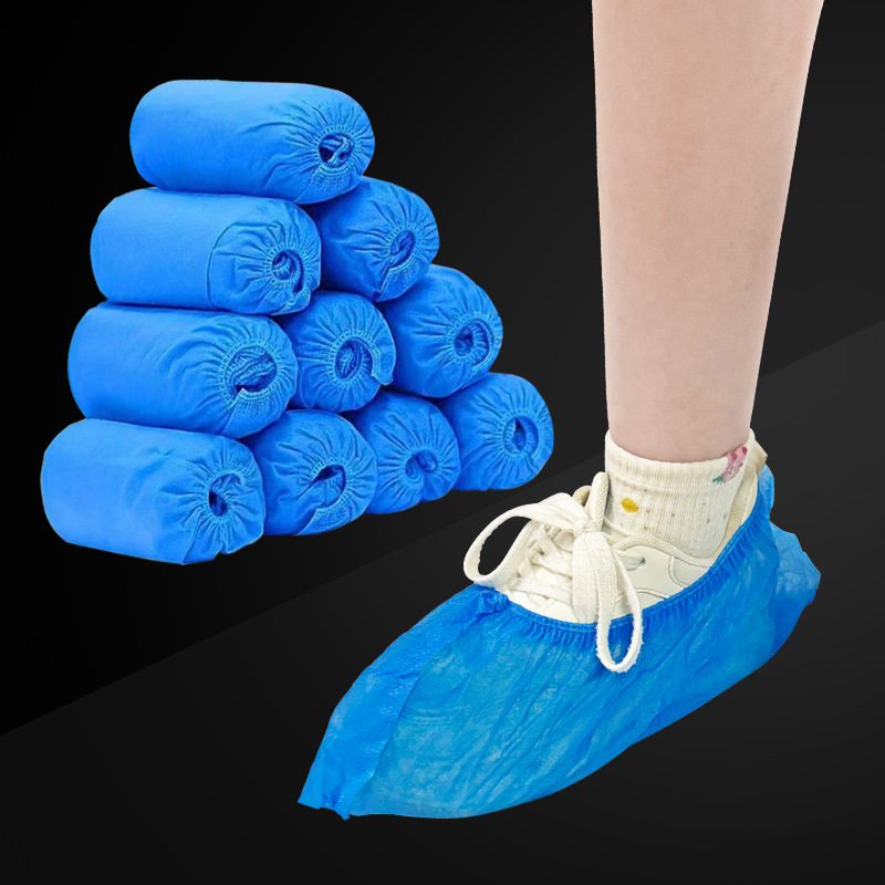 Disposable Shoe Cover Indoor Household Thickened Non-slip Non-woven Foot Cover Student Computer Room Factory Workshop Dustproof Shoe Cover