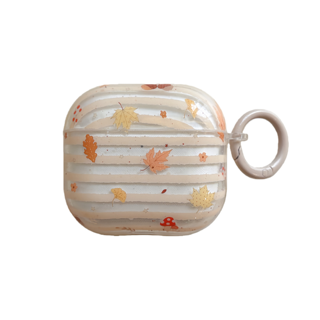 Plaid Snowflake Stripesd Stars Suitable for Apple Airpodspro3 Bluetooth Headset 4 Protective Cover Pendant 2 Soft Shell 1