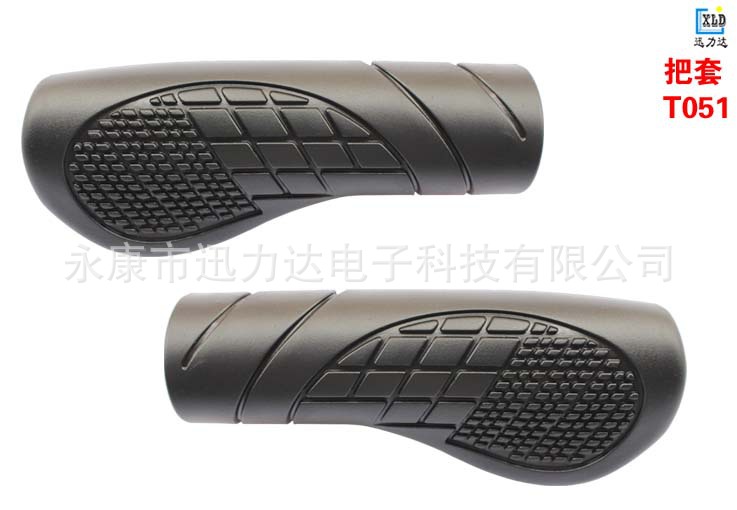 Factory Direct sale plastic handle cover mountain bike electric car bicycle scooter non-slip shock absorber handle cover cross-border T051