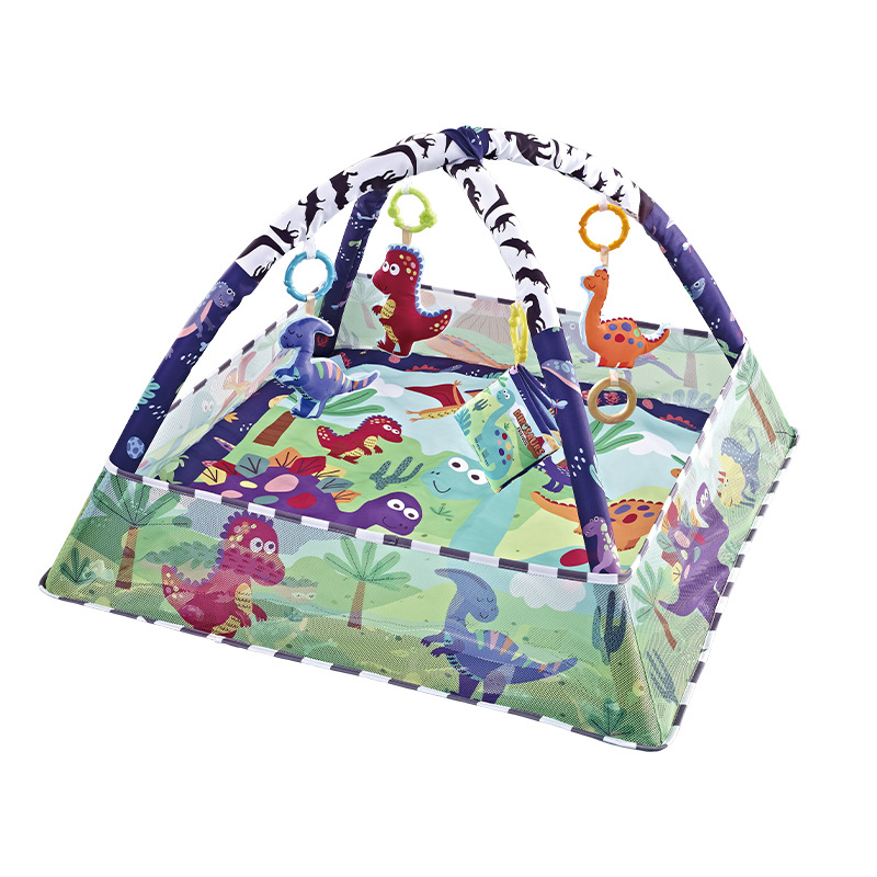 Baby Fitness Stand Upgraded Version Square Game Blanket Baby Cartoon Animal Ocean Ball Pool Crawling Floor Mat Learning to Crawl