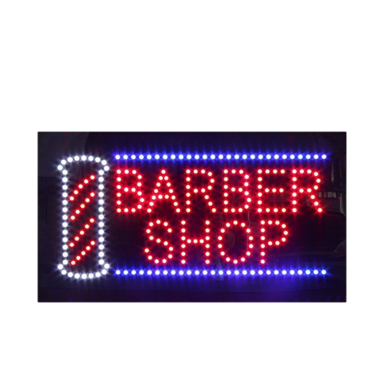Dongguan manufacturer BARBER SHOP SIGN hair salon signboard led electronic light box