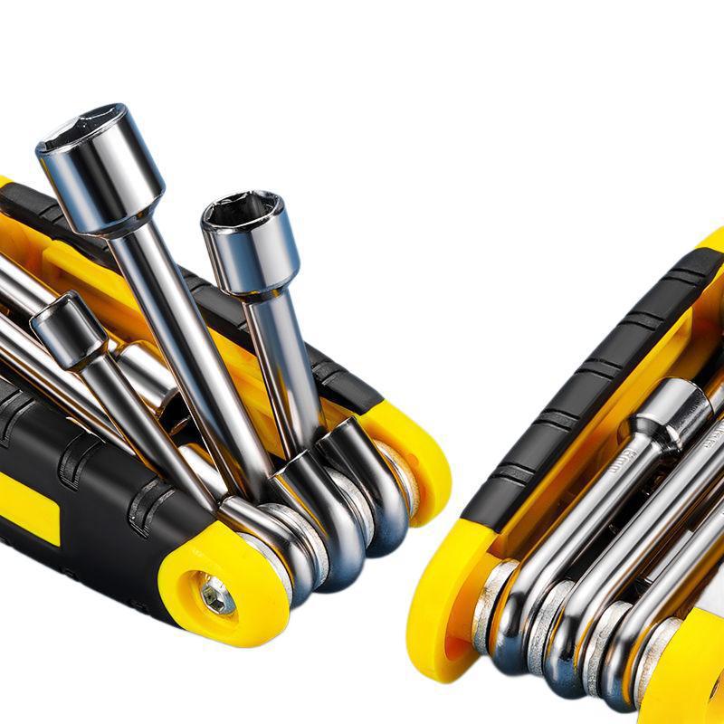 Multifunctional Portable Folding Extended Hexagonal Wrench High Hardness Screwdriver Wrench Folding Hexagonal Wrench