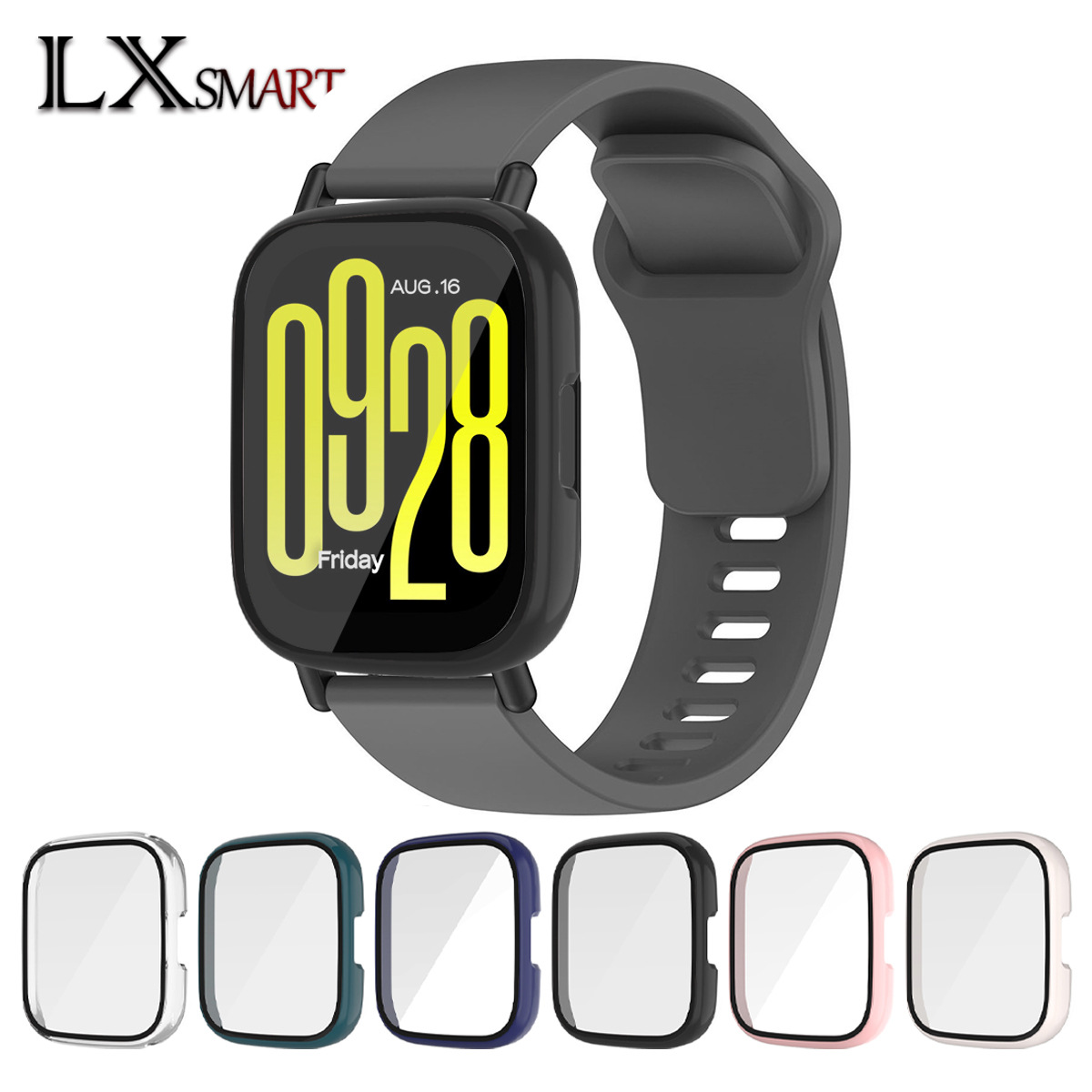 Подходит для защитного чехла Redmi Watch5/4 Active/Lite, интегрированный корпус из ПК и пленки, версия для молодежи