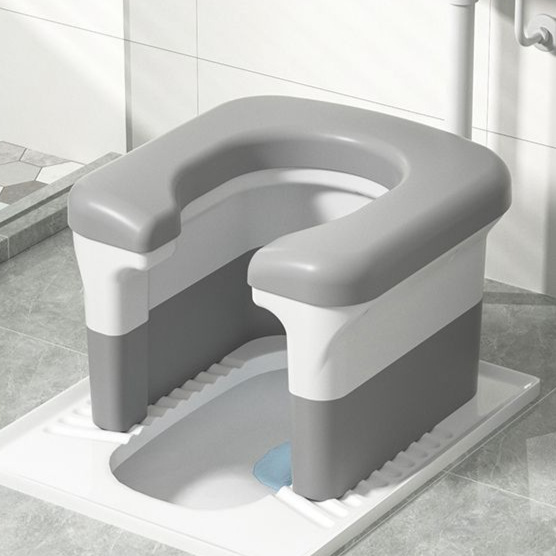 Squat Toilet Converted to Sitting Toilet Chair, Household Squat Toilet Conversion Tool, Foldable Toilet, Simple Sitting Frame, Toilet Stool for Pregnant Women and the Elderly