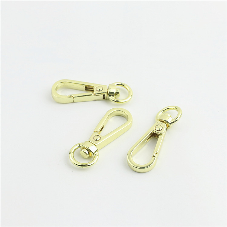 Hook buckle light gold silver gun color keychain large lobster buckle dog buckle connection bag hardware accessories wholesale