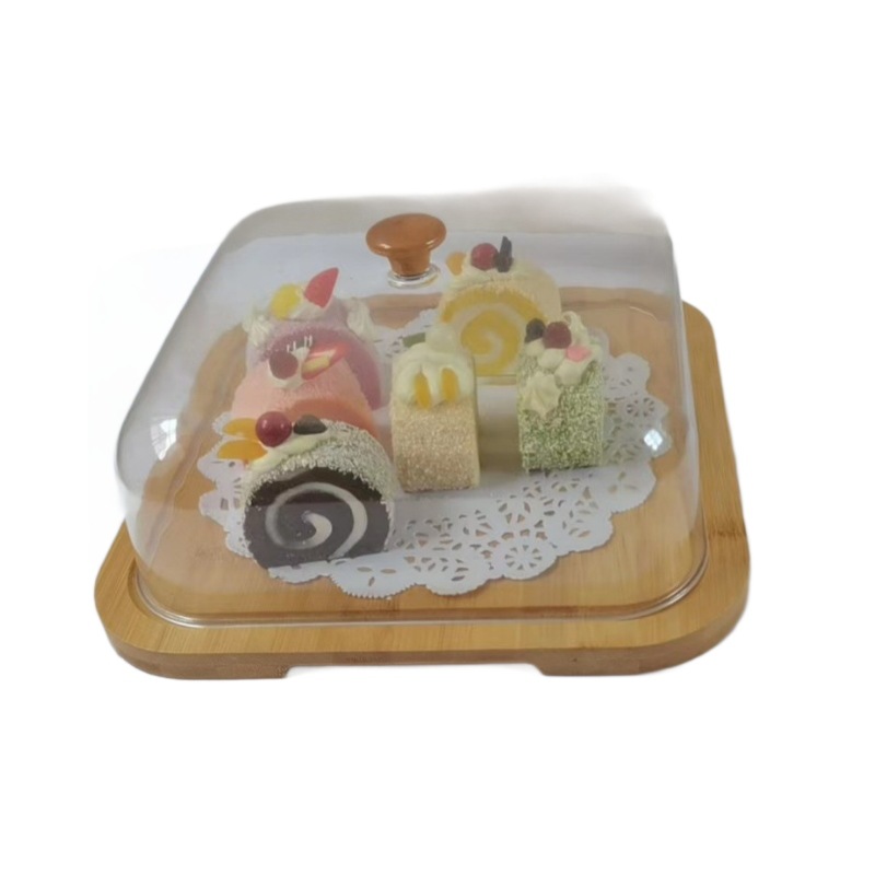 Kitchen and Restaurant Display Cabinet Cake Food-Grade Plastic Cover Acrylic Food-Grade Square Hotel Serving Commercial Use