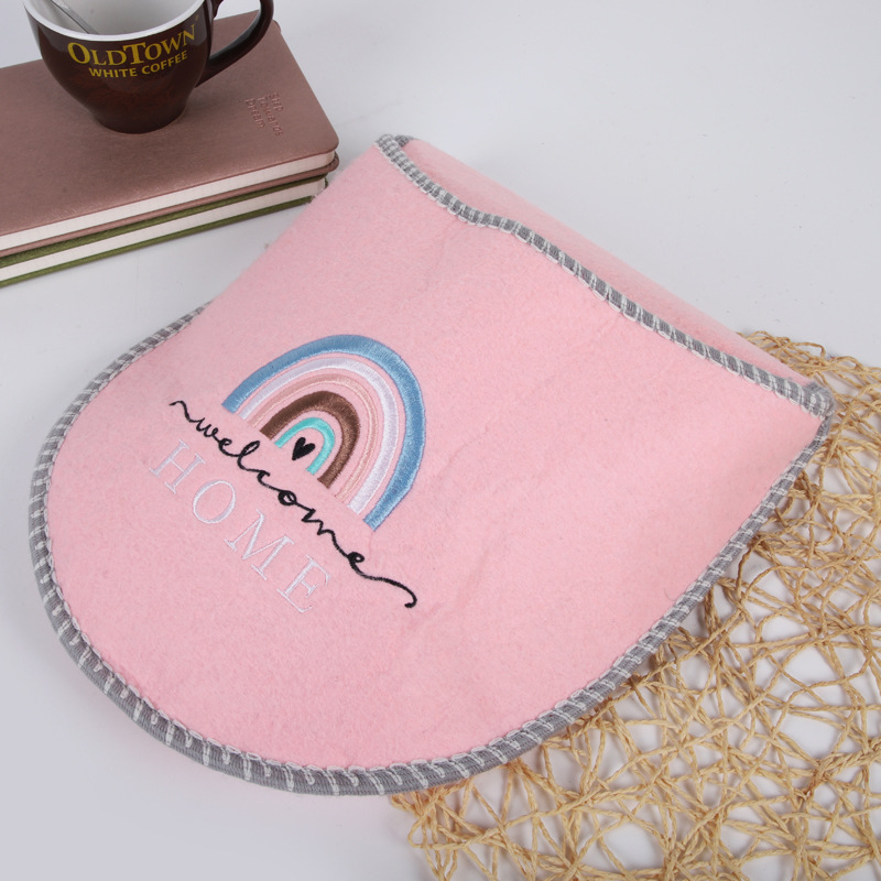 Manufacturer Customized Foreign Trade Star Hotel Aviation Color Felt Cloth Slippers Indoor Set Hotel Disposable Slippers