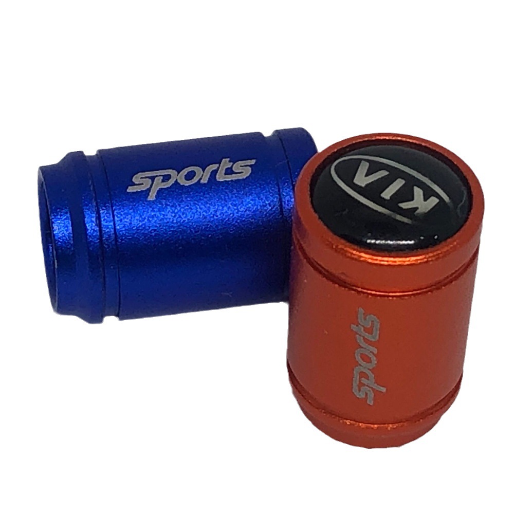 Cross-border laser lettering valve cap glue drop logo aluminum alloy valve cap car tire cap