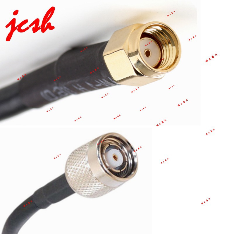 Rp-Sma-J Internal Thread Internal Hole Reverse Connection to Rp-Tnc-J Internal Thread Internal Hole Rg58 50-3 Rf Rf Cable