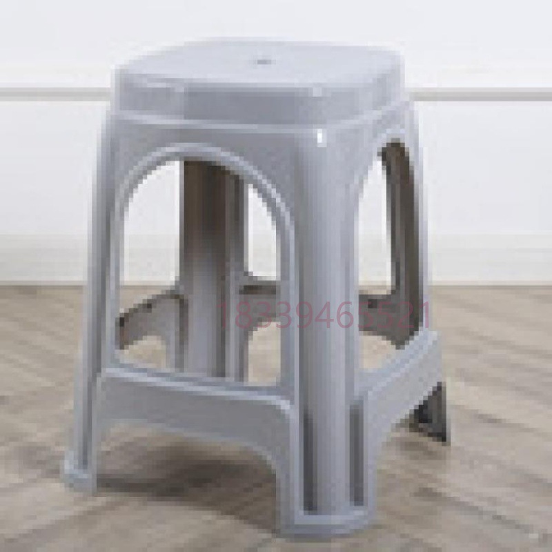Plastic Stool Thickened Adult Household Living Room Dining Table Chair Plastic Bench High Square Stool Coffee Table Small Low Stool