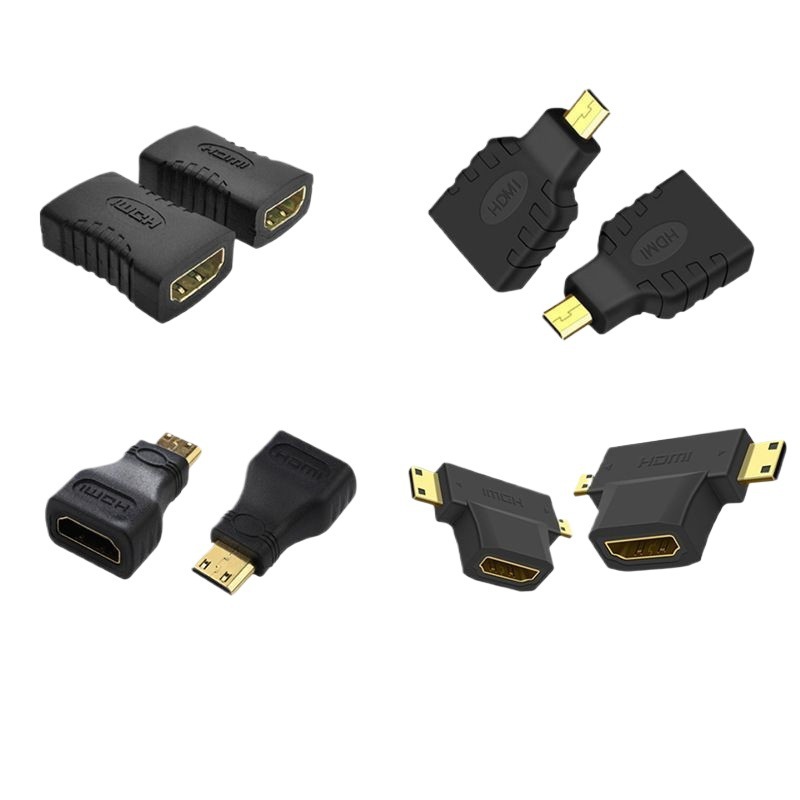 Cross-Border Exclusive Mini HDMI High-Definition Converter, Large to Small HDMI to HDMI Male to Female High-Definition Adapter