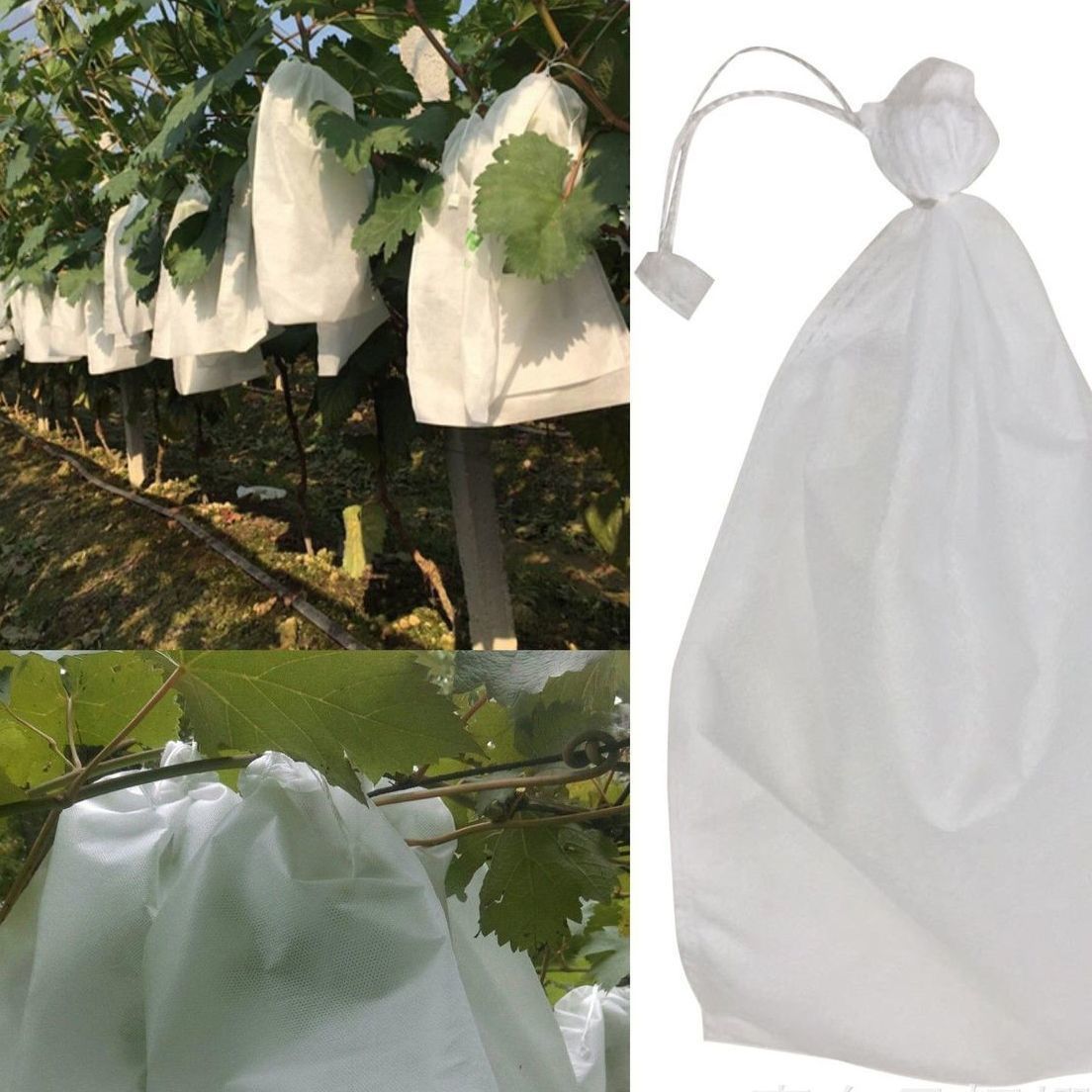 New Grape Bagging Non-Woven Fruit Open-Air Special Insect-Proof, Bird-Proof, Waterproof and Rain-Proof Fruit and Grape Bags Multi-Purpose