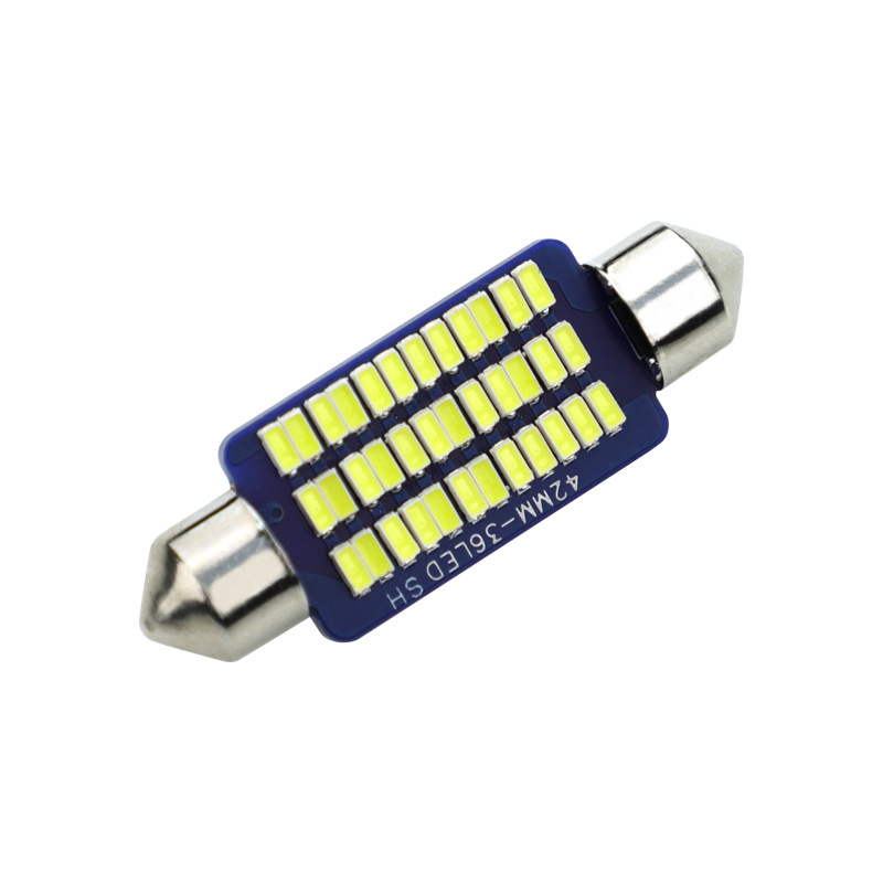 Car double pointed light reading light LED license plate light door light roof light T10 width light 36MM31 combination suit