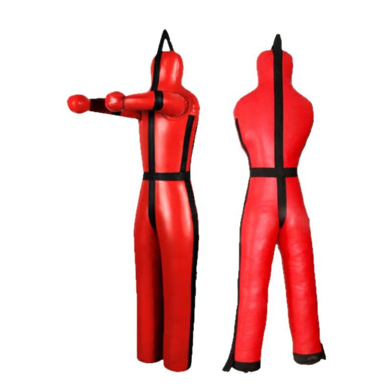 Boxing Sandbag Dummy Wrestling Firefighting Training Mixed Martial Arts Boxing Humanoid Sandbag Jiu-Jitsu Sanda Doll Red