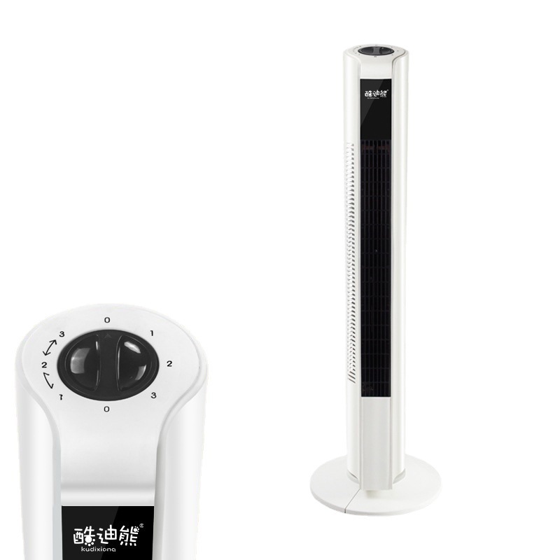 Shaking head timing remote control cooling and heating dual-purpose fan leafless fan floor fan tower fan dormitory household factory wholesale gift