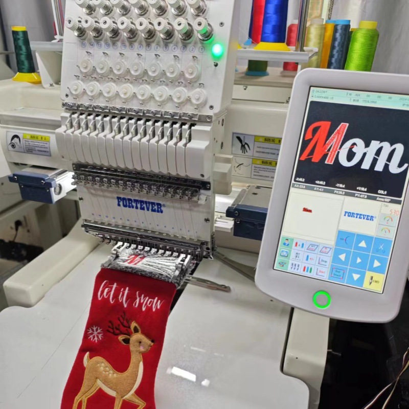 Amazon Christmas Socks Embroider Processing Logo Embroider Ready-To-Wear Yoga Wear Embroider Small Single Piece Customization Manufacturer