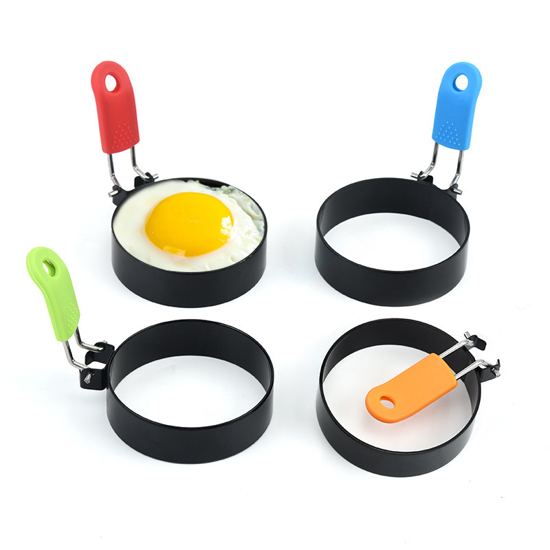 Round Omelette Egg Ring Egg Ring Egg Ring Silicone Handle Egg Ring Non-stick Omelette Omelette Mold