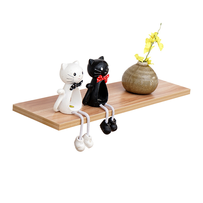 Wall Shelf One-word Partition Perforated Wall Hanging Decoration Dormitory Wall Hanging Bookshelf Storage Bedroom Wood Board