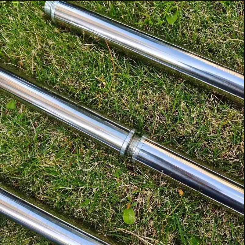 New thickened stainless steel large material pole copy net pole multi-section splicing ceiling pole thickened large material copy net pole extension pole