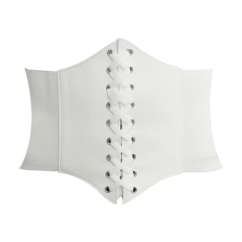 European and American Fashion Simple Elastic Waist Wide Belt Women's Retro Girdle Strap Decorative Shirt Skirt Belt